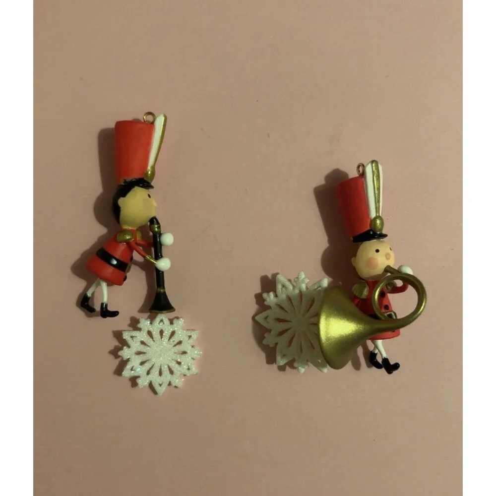 2 Hallmark Keepsake 2020 Festive French Horn 2023 Cool Clarinet Ornaments